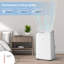 Climatiseur portatif silencieux 3-en-1 de 14 000 BTU avec télécommande pour vérandas, chambres d'amis ou cabines, installation facile de l'ensemble de fenêtre