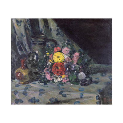 Bouquet de dahlias jaunes, Paul Cézanne, estampe numérique