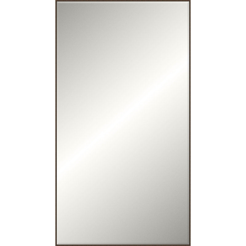 Floater 2 Solid Wood Beveled Mirror, Bronze, 89.25" x 49.25", Rectangle
