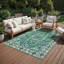 Tapis bleu / vert Aganlane-715021315