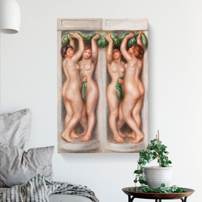 Caryatids by Pierre-Auguste Renoir - Wrapped Canvas