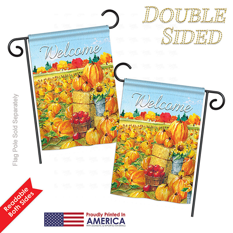 Drapeau de jardin en polyester 18,5 x 13 po Chrissy
