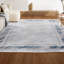 Tapis argenté / bleu Maythel-627302008