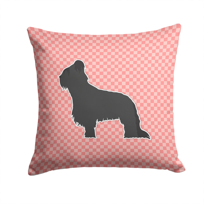 Coussin décoratif intérieur/extérieur brie, H 14 po x l 14 po x P 3 po, Rose