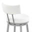 Tabouret de bar pivotant en similicuir Yandra