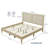 Behre Woven Rattan Cane Solid Wood Bed-304232213