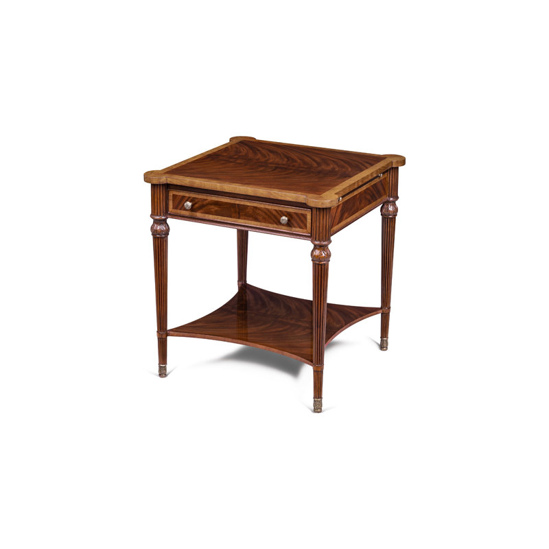Scarborough House Solid Wood End Table, Mahogany