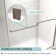 50" - 54" W x 70" H Double Sliding Semi-Frameless Shower Door with 1/4" (6mm) Clear Tempered Glass