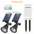 Matte Black Solar Powered Integrated LED Pathway Light Kit
