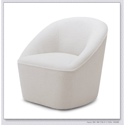 Off White Fabric Side Chair