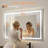 UL Certified Frameless LED Light Anti-Fog Wall Bathroom Vanity Mirror with Backlit & Frontlit-91383709