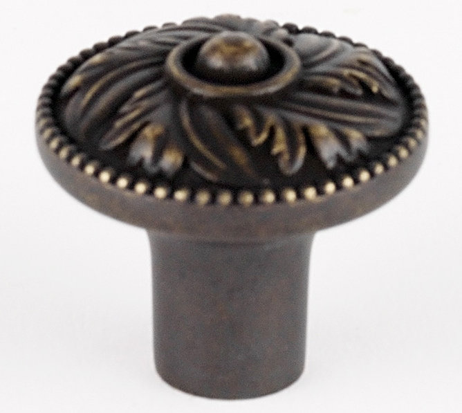 Hickory Mushroom Knob, Barcelona, 1.25" H x 1.25" W x 0.5" D