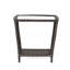 Table d'appoint d'extérieur tendance avec verre brun - Trendset, 19 po x 19,3 po, 19,75 po