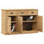 Sumler 113 Cm Wide 3 Drawer Pine Solid Wood Sideboard-494182584