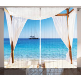 Balinese Semi-Sheer Rod Pocket Curtain Panels