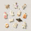 13 Piece Trick or Treat Ornament and Tree Set