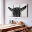 «Peeking Black Goat» sur toile-592242549