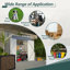 Remise de rangement extérieure en métal 6 pi x 4 pi pour porte de jardin verrouillable avec cadre de plancher