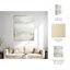 Glam, art mural moderne sur toile avec cadre abstrait en bois et cadre pour le salon, bureau, 60 po - vert, brun clair, ivoire