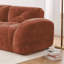 Canapé en L sans os, tissu de velours doux, conception capitonnée, éponge haute densité 32D, aucun assemblage requis, conception ergonomique, conception antidérapante inférieure, repose-pieds mobile pour les chambres à coucher, brun rouge-1099356898
