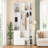 American Style 4-in-1 Hall Tree with Padded Bench, 4 Hooks, and Adjustable Storage Shelves-129025632