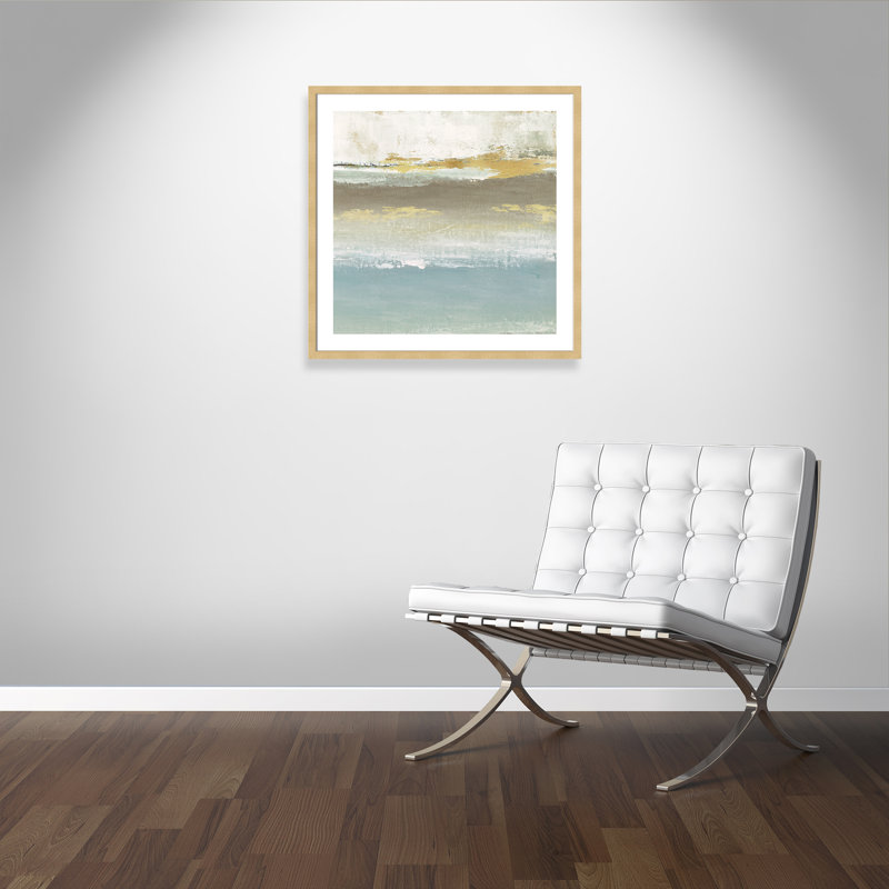 Soft Sollace Soft Solace Détail II - Peinture, Encadrement champagne, Blanc, H 32,5 po x l 32,5 po x P 2 po
