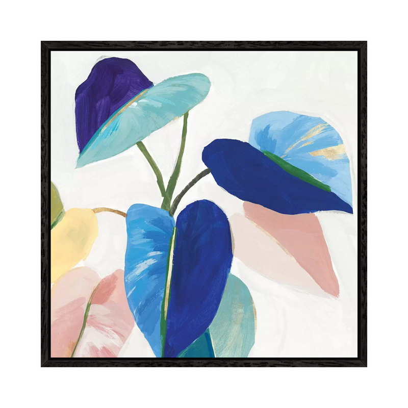 Bright Mood II by Isabelle Z - Painting on Canvas, Black Framed, 93.98 cm H x 93.98 cm W