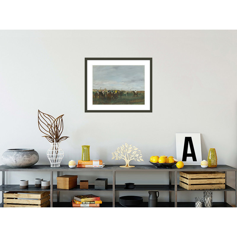 «The Races» par Edgar Degas, impression giclée sur cadre, H 23,5 po x l 29,04 po