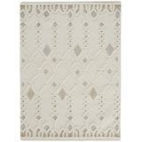 Eulalie Geometric Handmade Tufted Wool/Cotton Ivory Area Rug