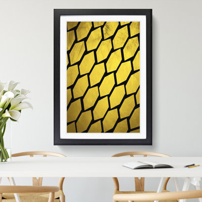 Golden Beehive - Picture Frame Graphic Art
