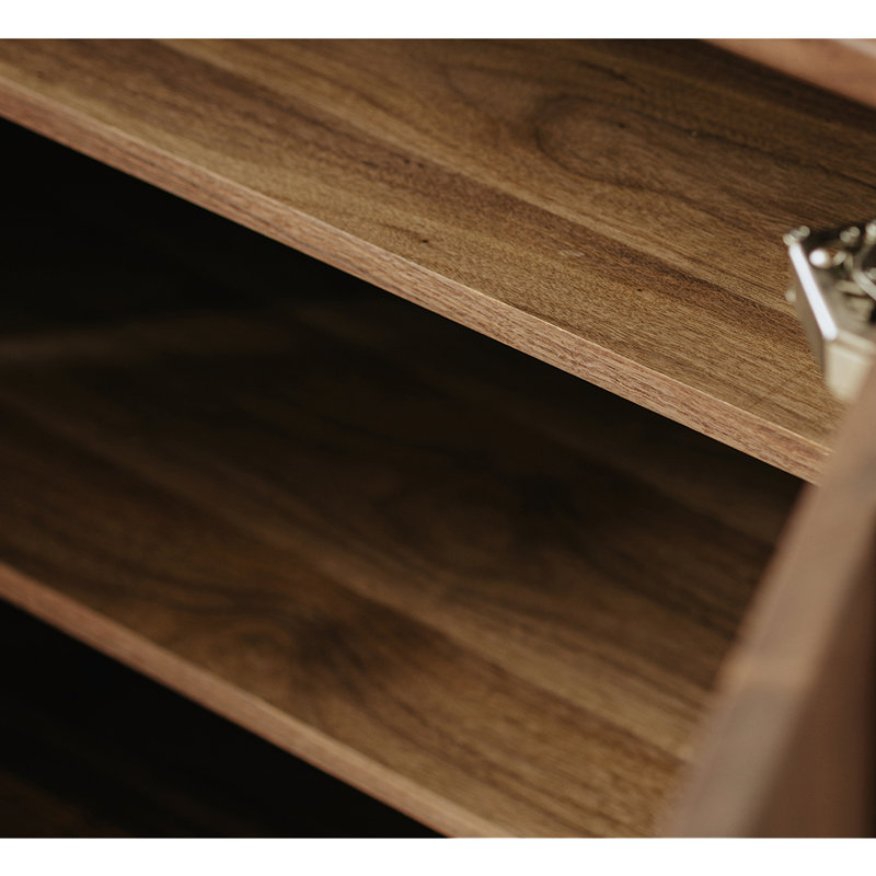Modern Simple Black Walnut Accent Cabinet