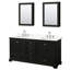 Ensemble de meuble-lavabo double autoportant 80 po avec plateau en quartz Deborah-98207320-98207323-98207325