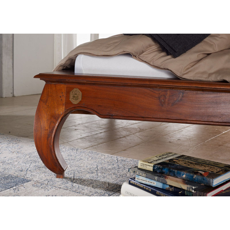 Opium Solid Wood Bed, 200 x 200 cm