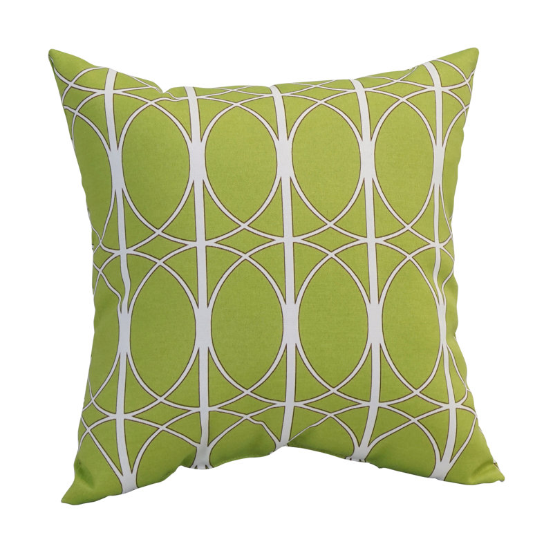 Coussin décoratif rayé intérieur / extérieur de la collection Outdoor Cushion, Vert