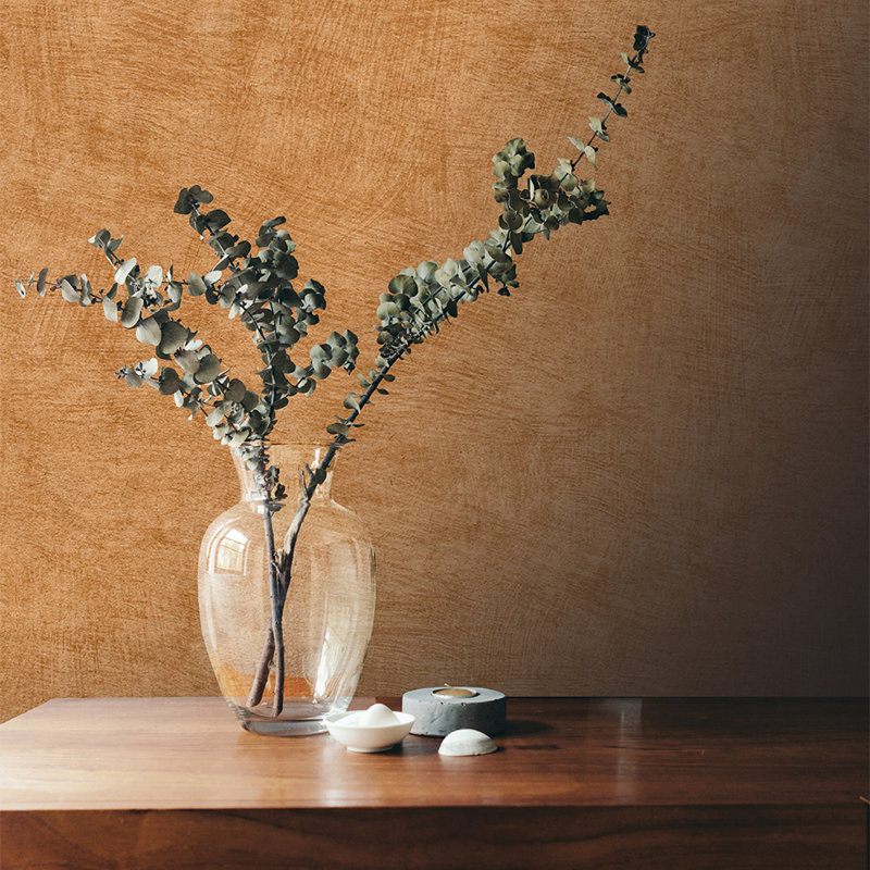 Papier peint Pampas, Orange