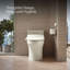Siège de toilette de bidet chauffé allongé avec télécommande PureWash E700-108890856
