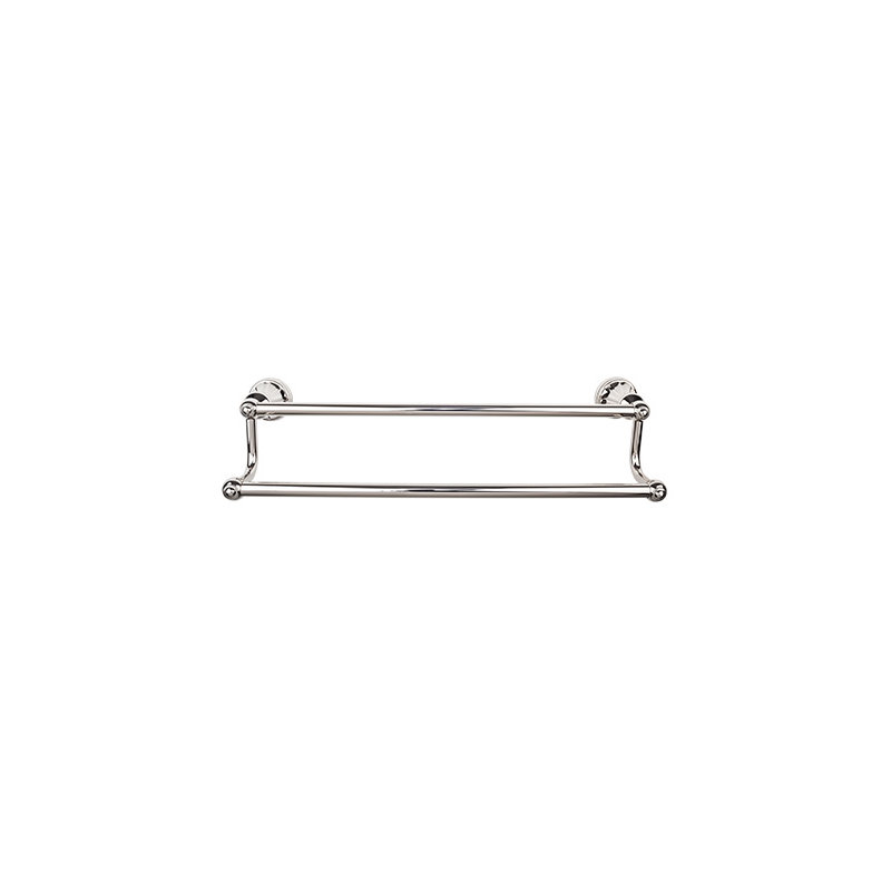 Hudson Bath Double 20 1/4" Wall Mounted  Towel Bar, Polished Nickel