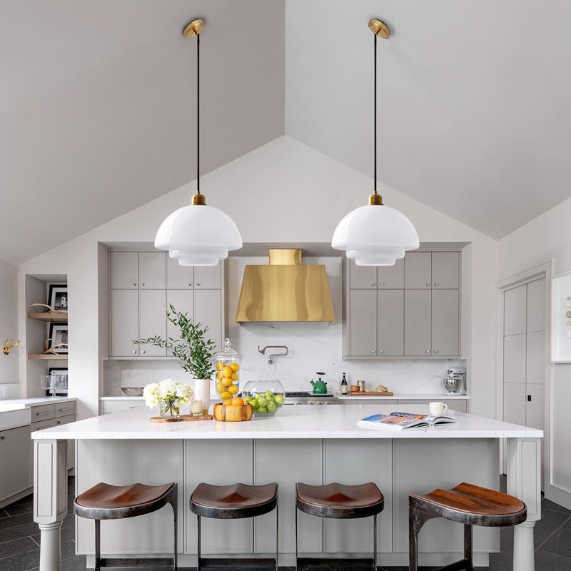 Mid Century Pendant Lamp Gold Nordic