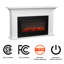 Cleo 76" Landscape Electric Fireplace In White