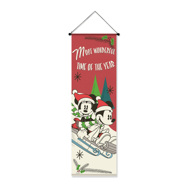 Bannière 15 pi x 47 po Disney Mickey Mouse et Minnie Mouse Mouse