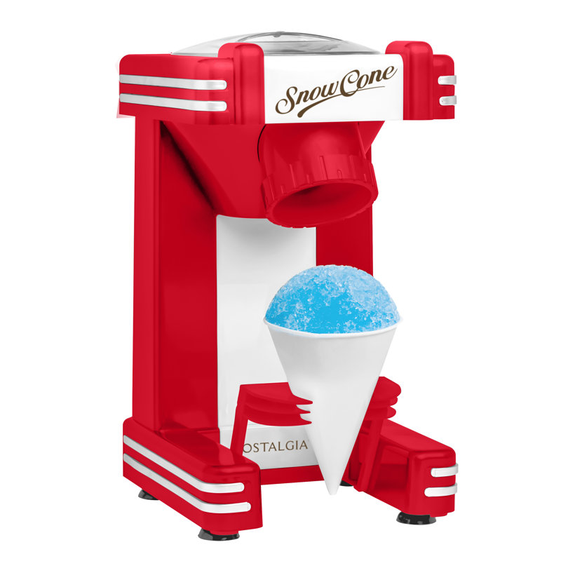 Nostalgia Retro Single Snow Cone Maker, Red