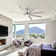 Smart 72" Integrated Led Ceiling Fan With Silver Blades In Brushed Nickel Finish