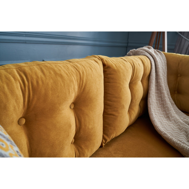 Canapé modulaire Gaberiel, Polyester 100 % doré