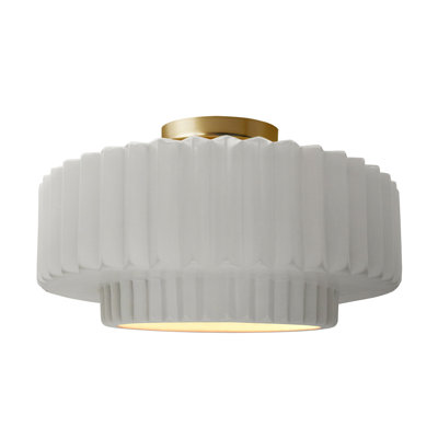 Ceramic LED Semi Flush Mount