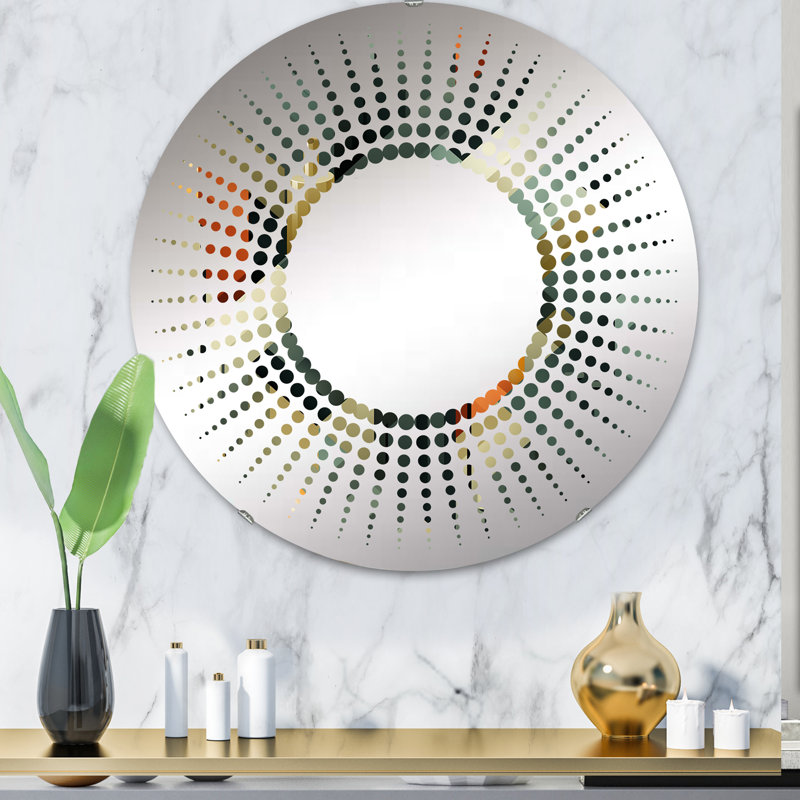 «Green Cubic Oasis Geometric II - Starburst», 31,4 po x 31,4 po