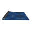 Tapis à motifs bleu / noir-1898509282