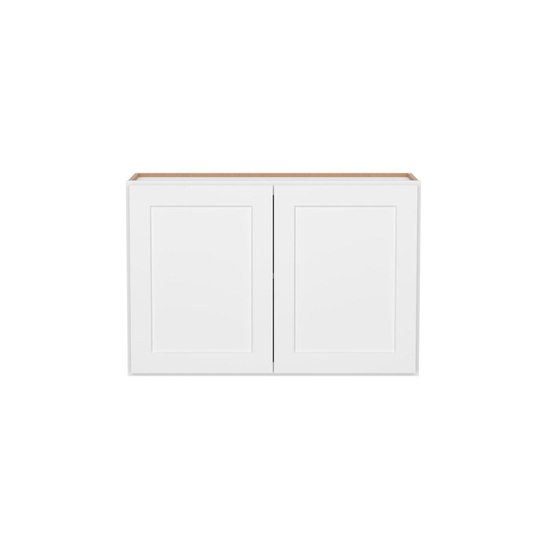 Meuble de cuisine mural à 2 portes, à monter soi-même, 30,5 cm (P) x 76,2 cm (L) x 61 cm (H), blanc, 12" D x 30" W x 24" H