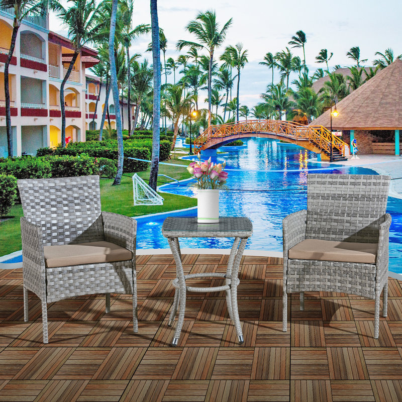 Sechura 2 Seater Rattan Conversation Set