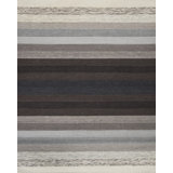 Textures Wool Striped Area Rug in Beige