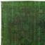 Tapis vert fait à la main 5,4 x 9 pi. Tapis turc délavé